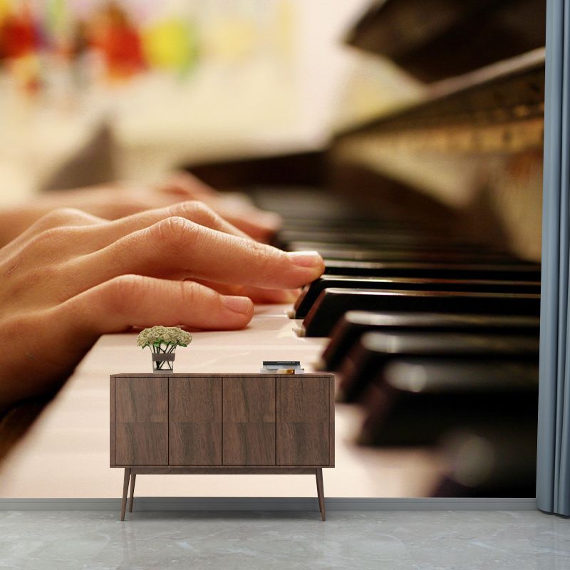 Piano Mural Horizontal Photography Environment Friendly for Home Decor