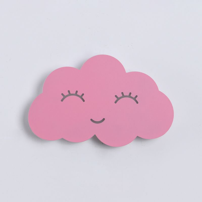 Stile per bambini unica sfumatura sfondata in metallo 1 illuminazione montata a parete