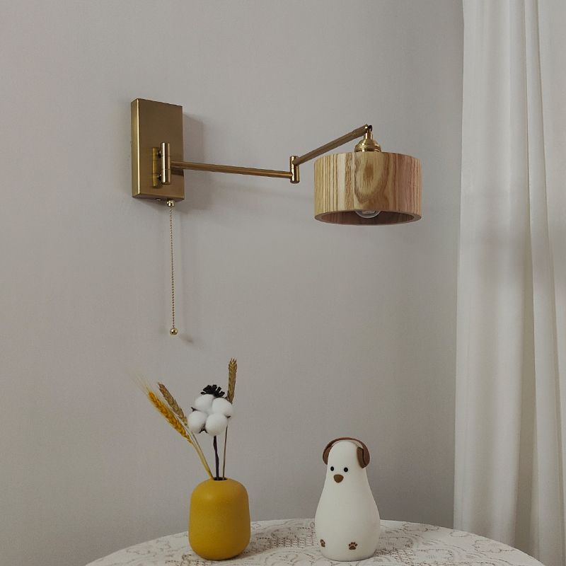 Dormitorio One Head Wall Splock Smoke Lights Simpurina de pared ajustable Luz de luz montada en la pared