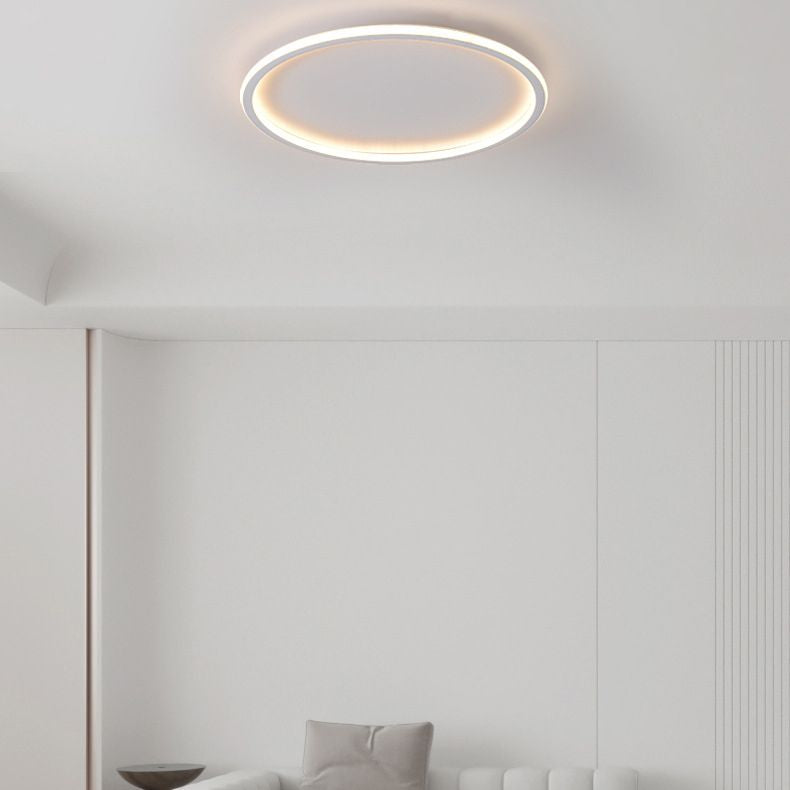 Anillo de aluminio LED empotrado montaje en techo estilo moderno 1 luz montaje empotrado luces