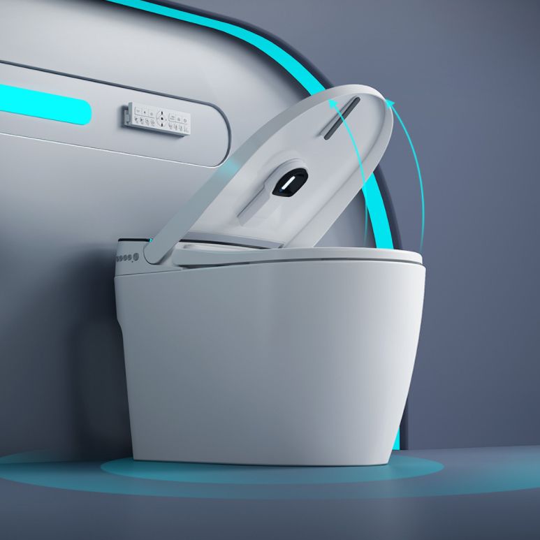 Modern Toilet Bowl All-In-One ABS Floor Mounted Siphon Jet Urine Toilet