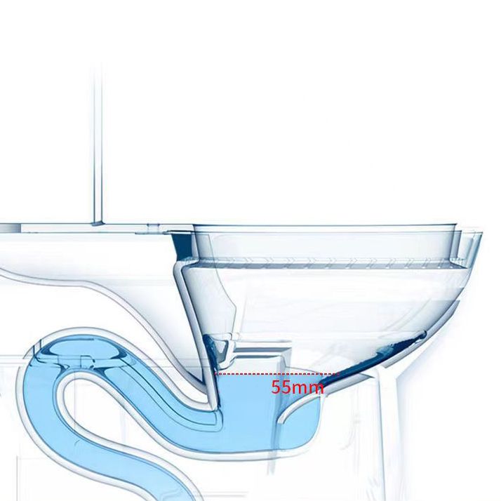 Modern 1-Piece Toilet Bowl Floor Mount White Urine Toilet for Washroom