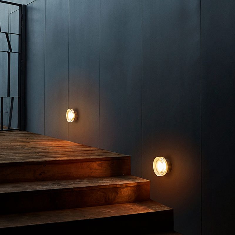 Simple Round Wall Sconce Waterproof LED Sconce Light Fixture