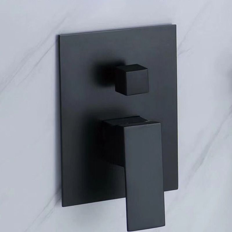 Modern Brass Faucet Swivel 1-Handle and 4-Hole Wall Mounted Tub Spout Trim