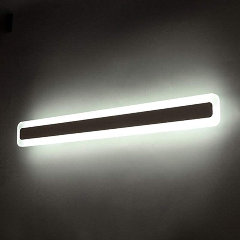 Rectangular Acrylic LED Wall Mount Light Fixture Nordic Waterproof Vanity Wall Sconce for Bathroom