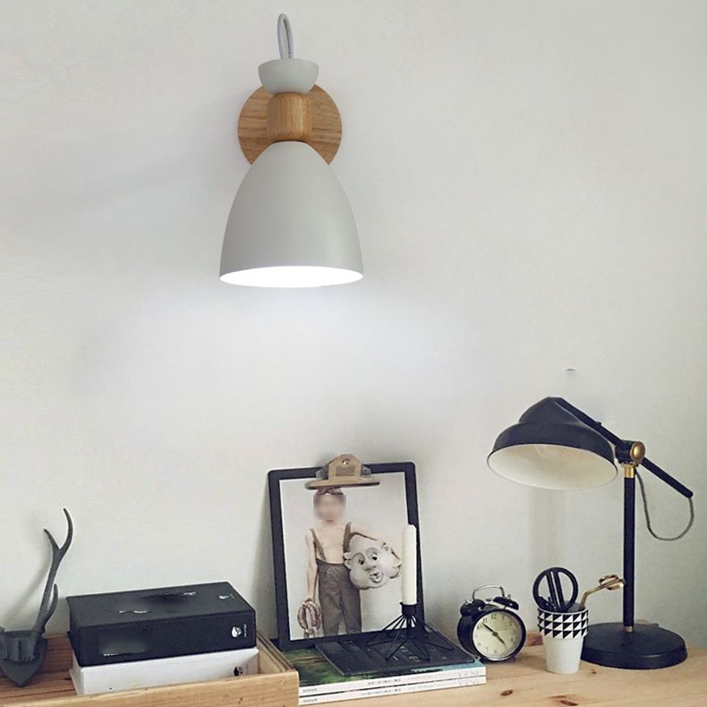 Moderne lampade a forma di macaron metallo 1 fluide con applique leggeri