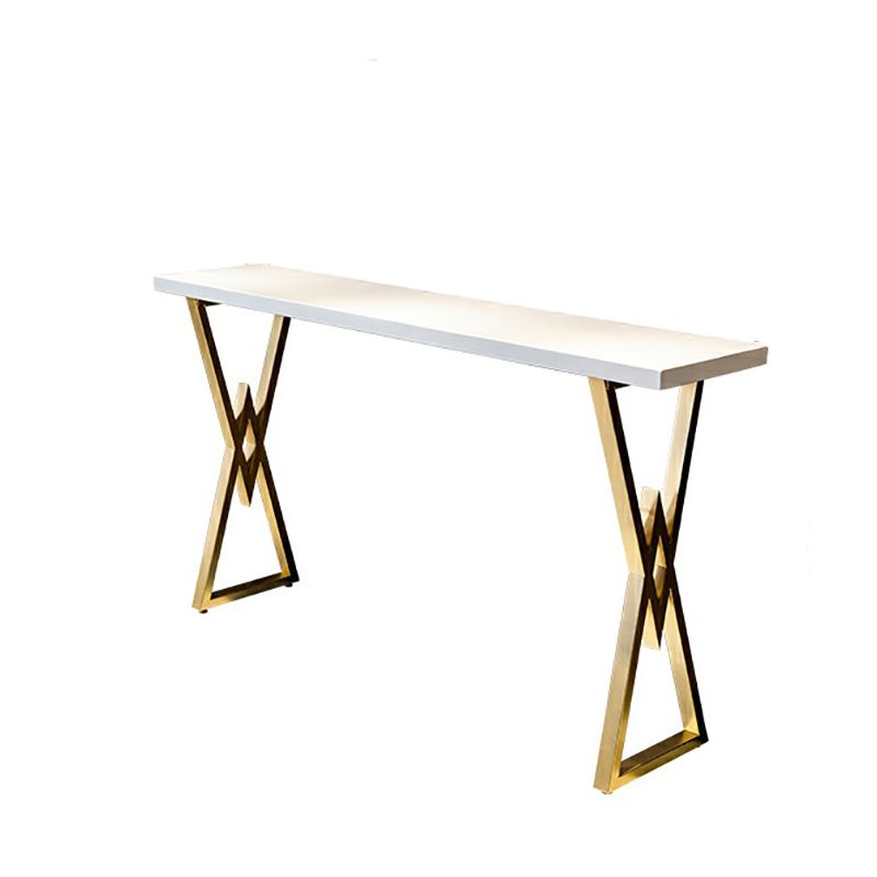 Glam Rectangular Pub Table Set 1/4 Pieces Bar Stool and Table Set