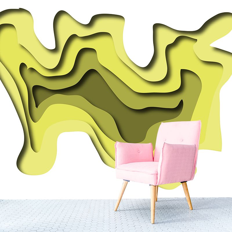 Abstract Style Washable Mural Wallpaper Illustration Indoor Wall Mural