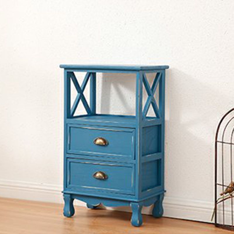 Coastal Storage Chest Solid Wood Dresser with 1/2/3/4 Drawers , 11.7 Inch Width