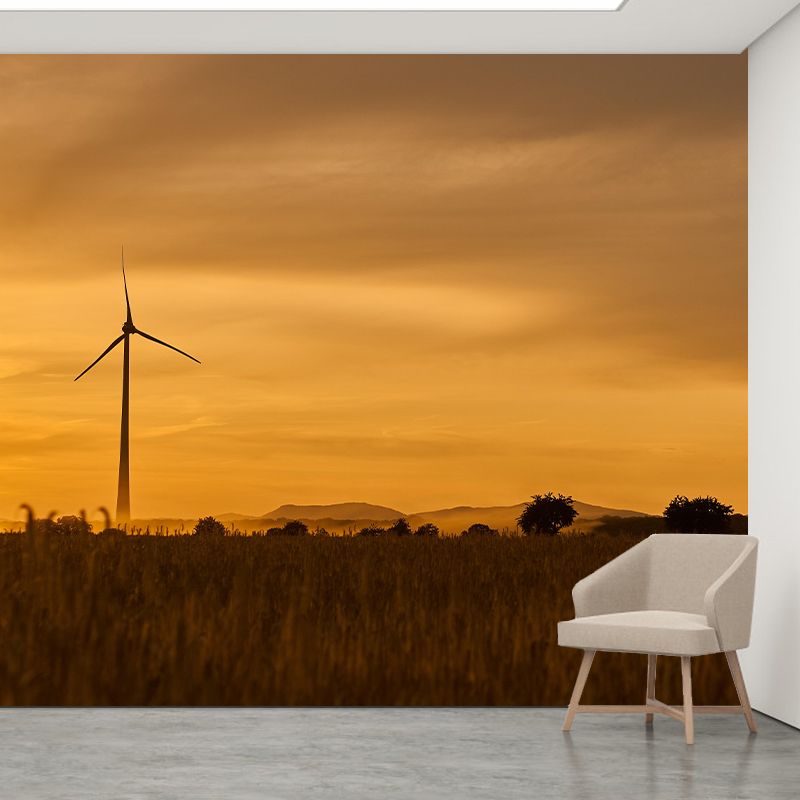 Modern Sky Landscapes Mural Environment Friendly Wall Art in Bright Color