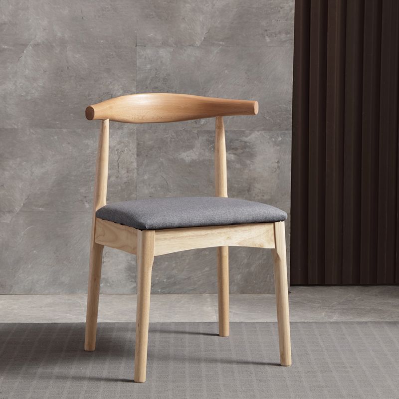 Glam Style Side Chair Wooden Open Back Indoor Dining Side Chair