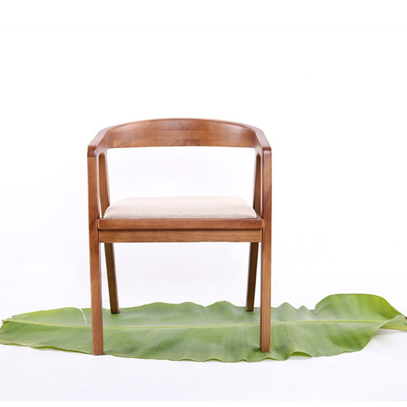 Traditional Wood Kitchen Dining Chairs Upholstered Arm Chairs