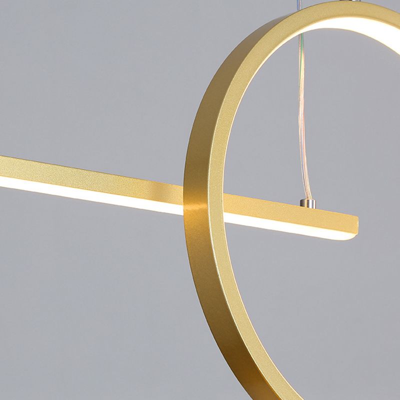 Geometric Island Lights Modern Pendant Chandelier Metal 4 Light Island Lighting