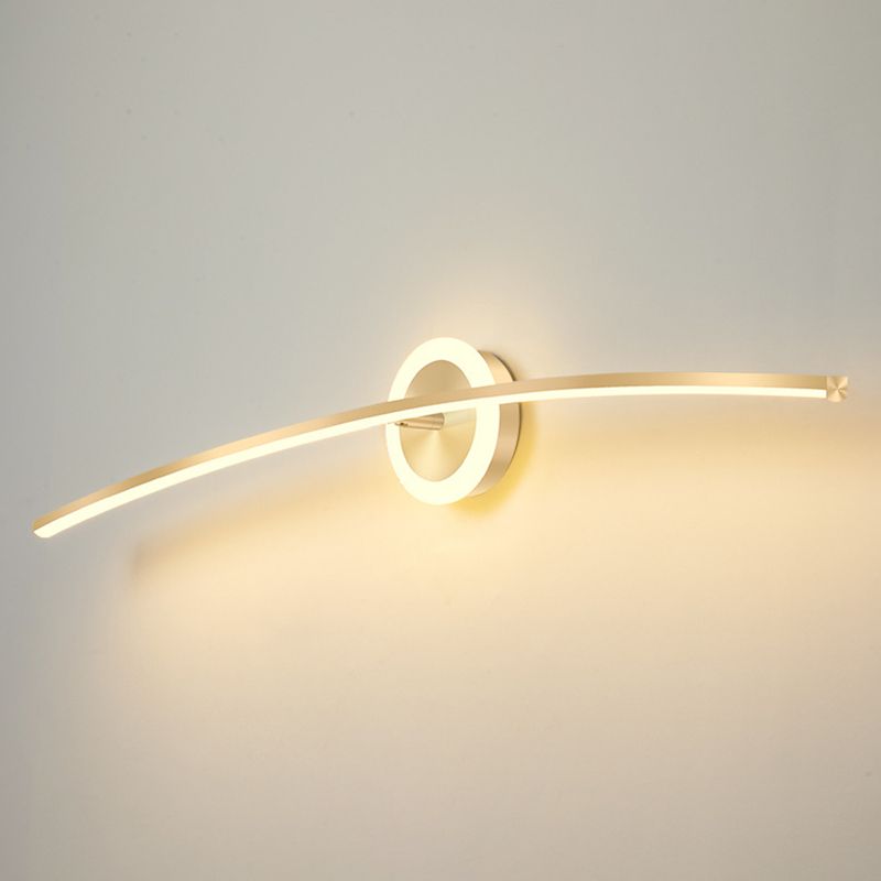 2 Lichte lineaire wandwandeling Moderne stijl metalen wandverlichting voor doucheruimte