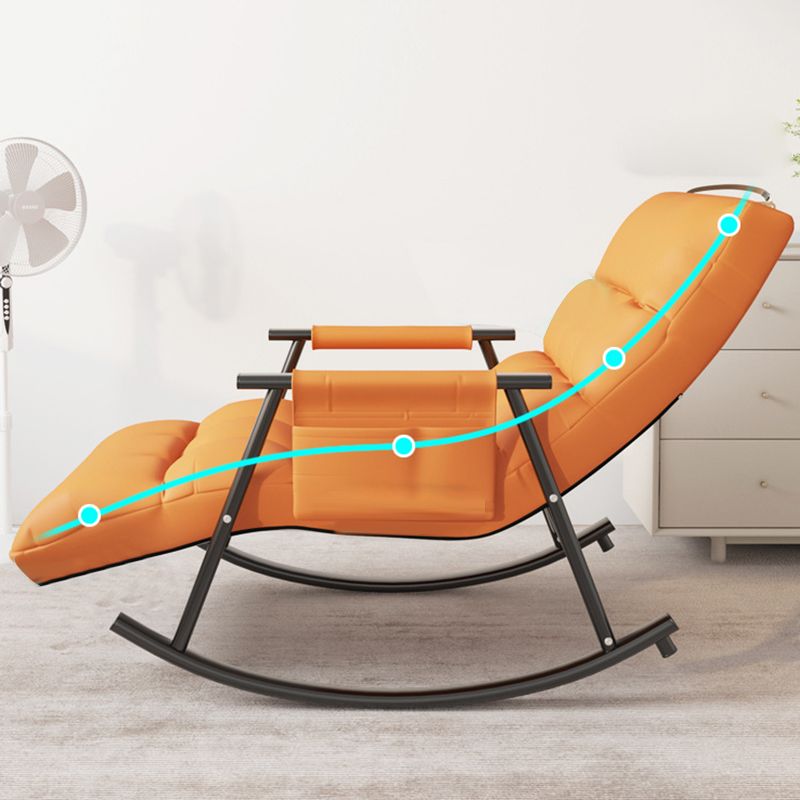 Modern Style Sofa Rocking Chair Single Indoor Rocking Chair with Cushion