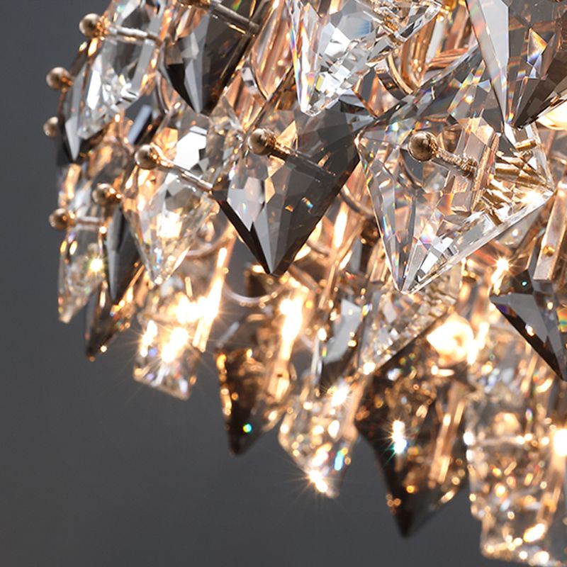 Contemporary Island Lighting Linear Pendant Lighting Chandelier Light Fixtures in Grey