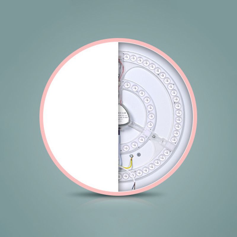 Modern Simple Macaroon LED Ceiling Lamp Acrylic 1 Light for Living Room Study