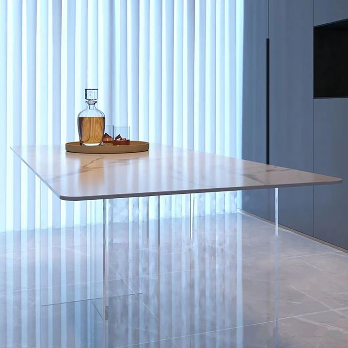 Modern 1/7 Pieces Dining Set Rectangle Stone Dining Table for Dining Room