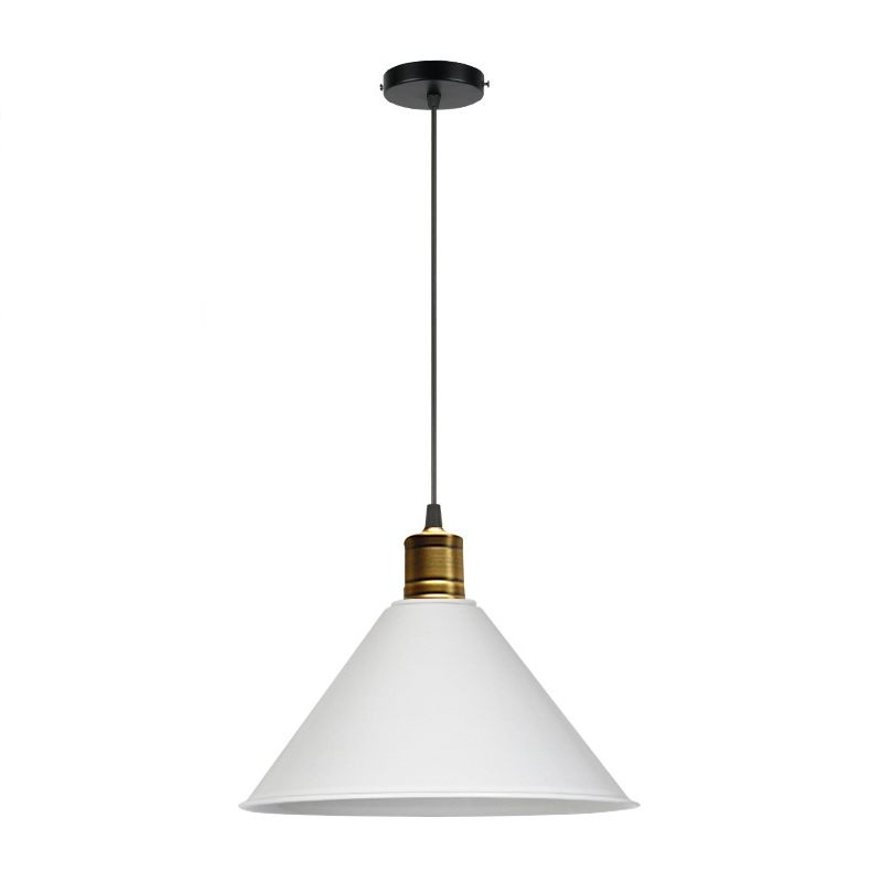 Forme de cône en métal Lumières suspendues modernes Macaron Macaron 1-Light Hanging Mount Fixture