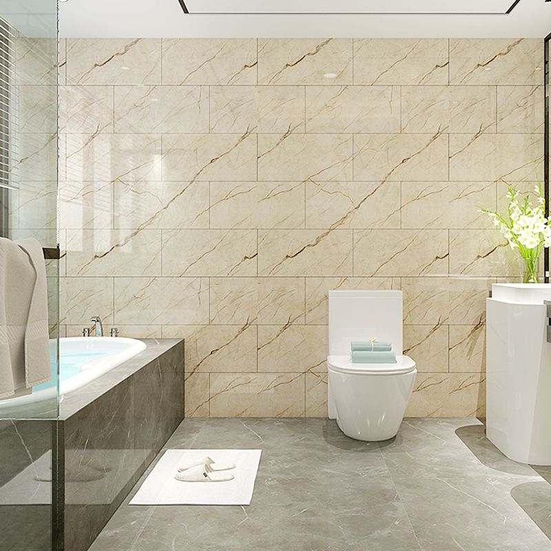 Modern Peel and Stick Backsplash PVC Rectangular Peel and Stick Tile