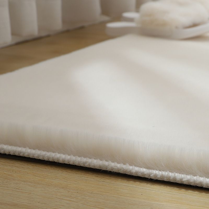 Tapis de chambre intérieure kaki tapis de couleur pure décontractée en polyester