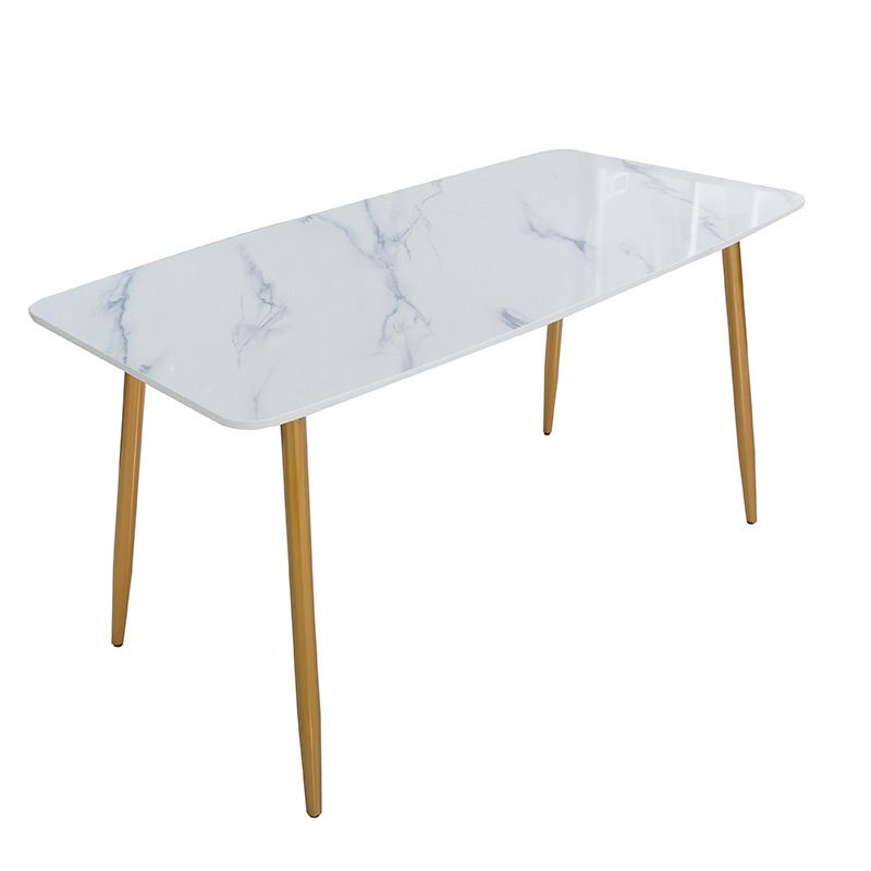 1/5 Pieces Nordic Dining Set Rectangle Stone Dining Table for Dining Room