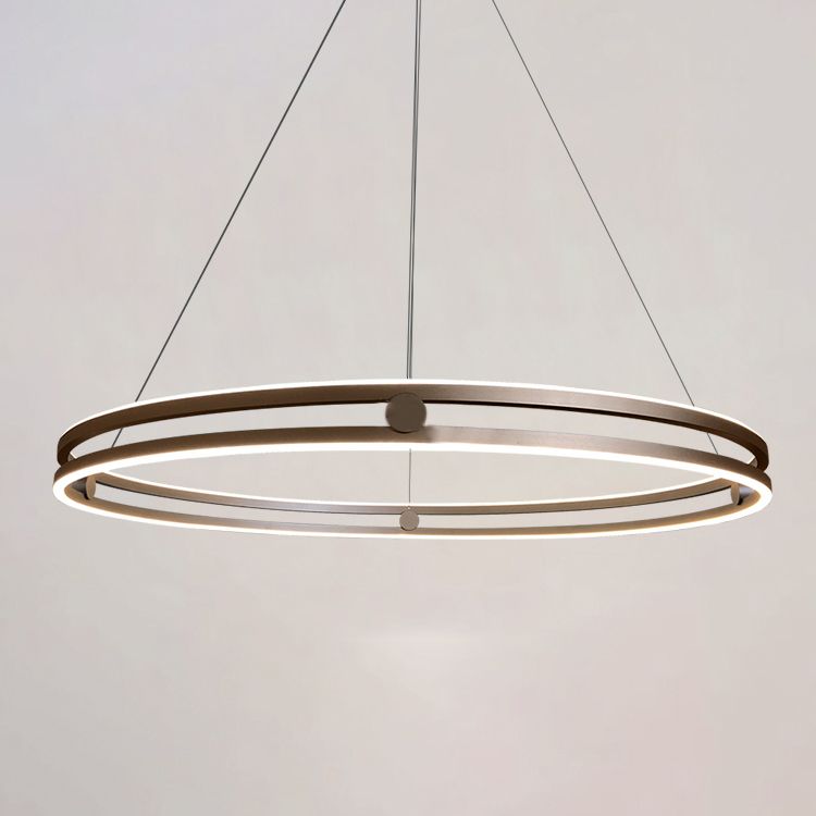 Modern Minimalism LED Pendant Light Silicone Linear Chandelier for Living Room