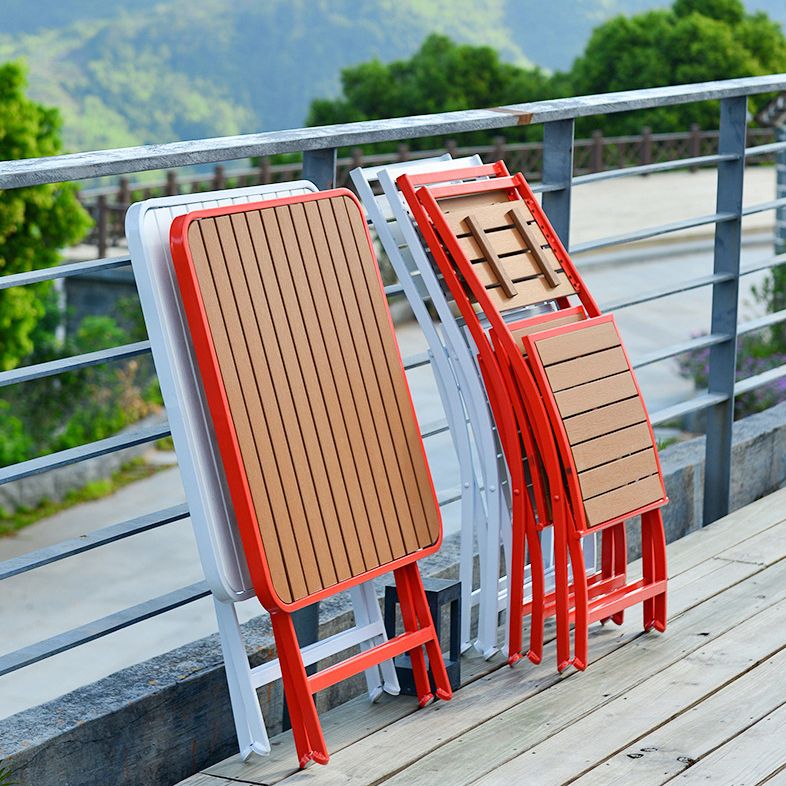 Modern 1/3 Pieces Metal Dining Set Reclaimed Wood Dining Table Set