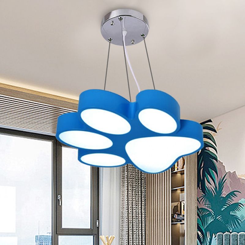 Doggy Paw Bathroom Pender lampe acrylique Cartoon LED Hanging Light