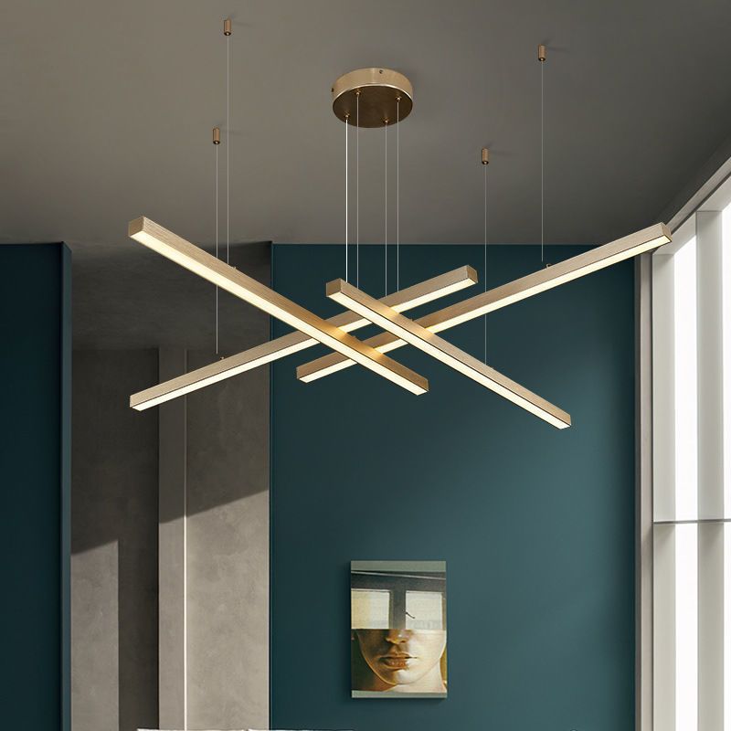 Multi-Light Chandelier Lighting Fixtures Metal Modern Hanging Chandelier for Living Room