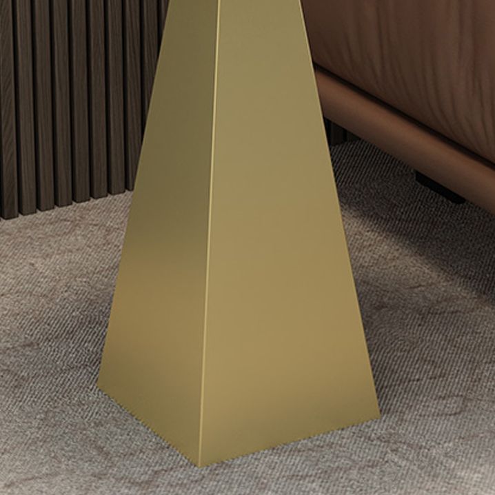 19.6"/23.6" Wide Modern Slate Round Side Table Pedestal End Table