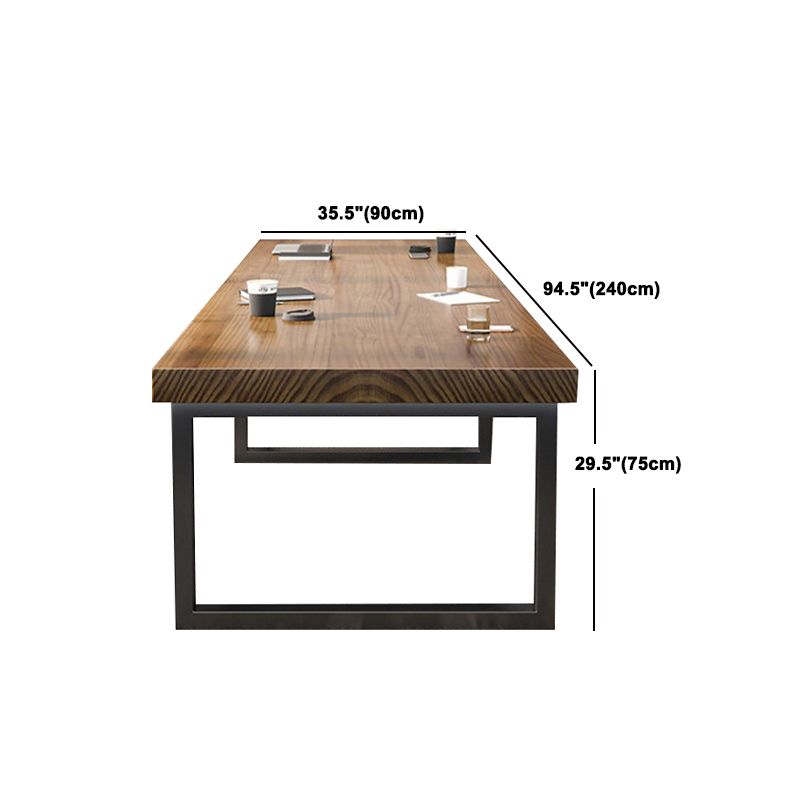 Modern 1/10 Pieces Dining Set Rectangle Pine Wood Dining Table for Cafe