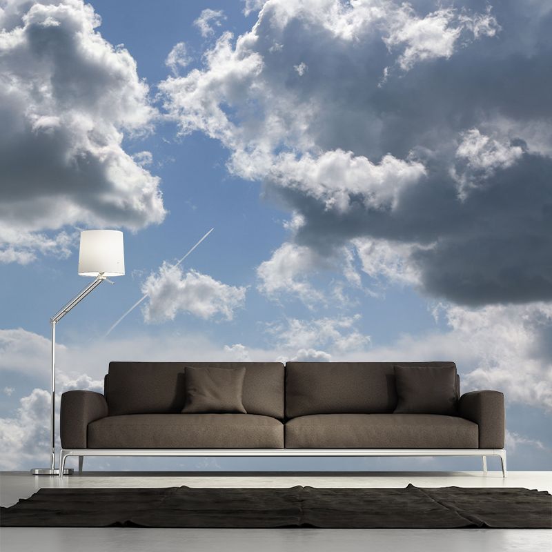 Clear Sky Wall Mural Wallpaper for Dining Room Universe Wall Art, Waterproof