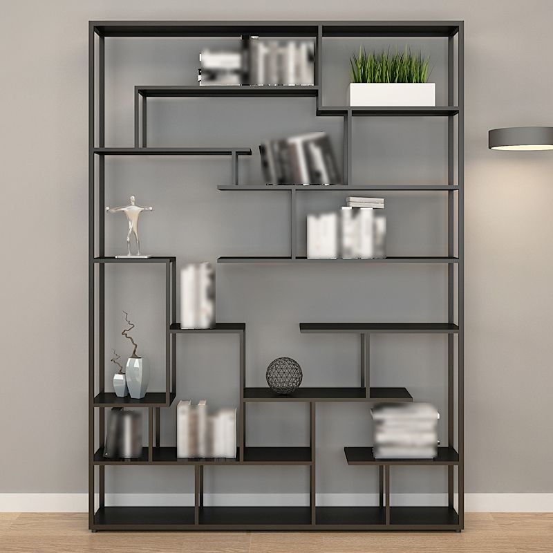81 "H Bookcase Open Back in stile Glam per lo studio Home Office