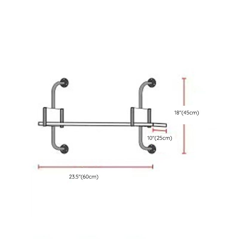 Metal and Wooden Shelf Bookcase Open Wall Mounted Gold Bookshelf for Home