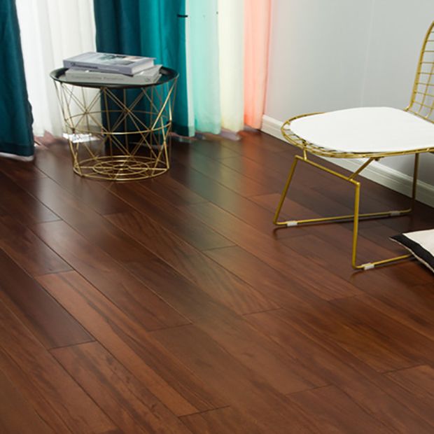 Rectangle Flooring Planks Solid Wood Interlocking Walnut Wooden Floor