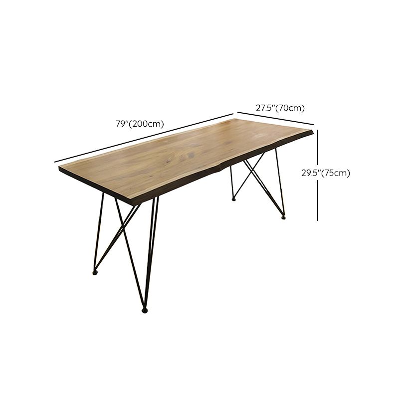 Wooden Table Industrial Style Simple Family Rectangular Dining Table