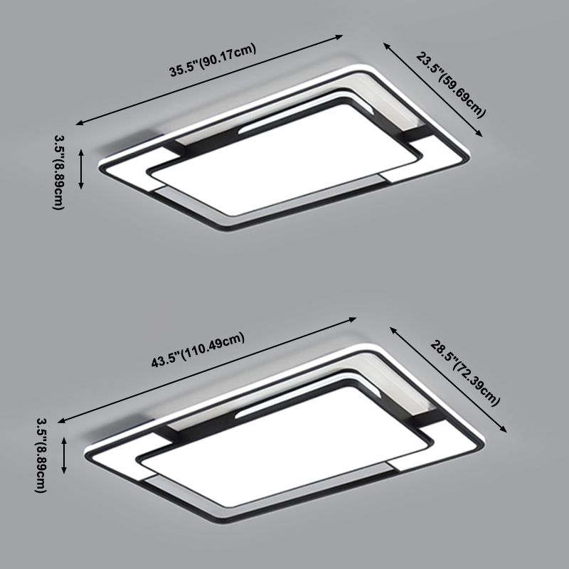 LED-inbouw plafondarmatuur modernistisch inbouwlicht voor woonkamer eetkamer