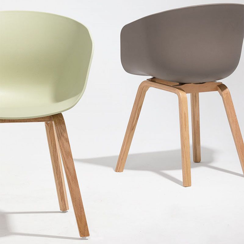 Design minimalista sedia da pranzo in plastica in plastica sedia da pranzo solido
