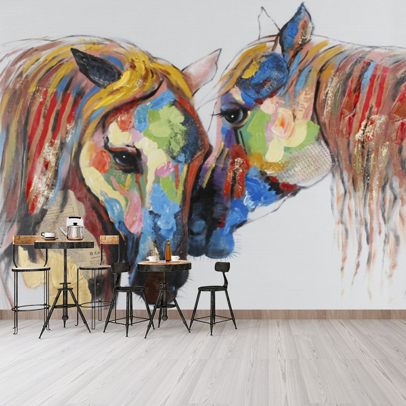 Cool Horse Wall Mural for Commercial Use Novelty Wall Covering, Made to Measure