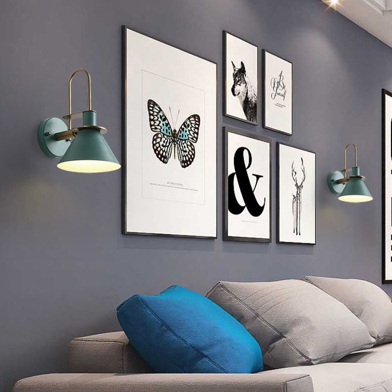 Apparecchiatura del corridoio a cono in metallo in metallo in stile Nordic