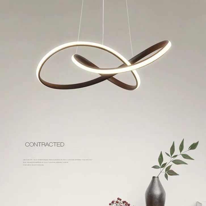 Lampada a sospensione a sospensione contemporanea a pendente a sospensione Twist per ristorante