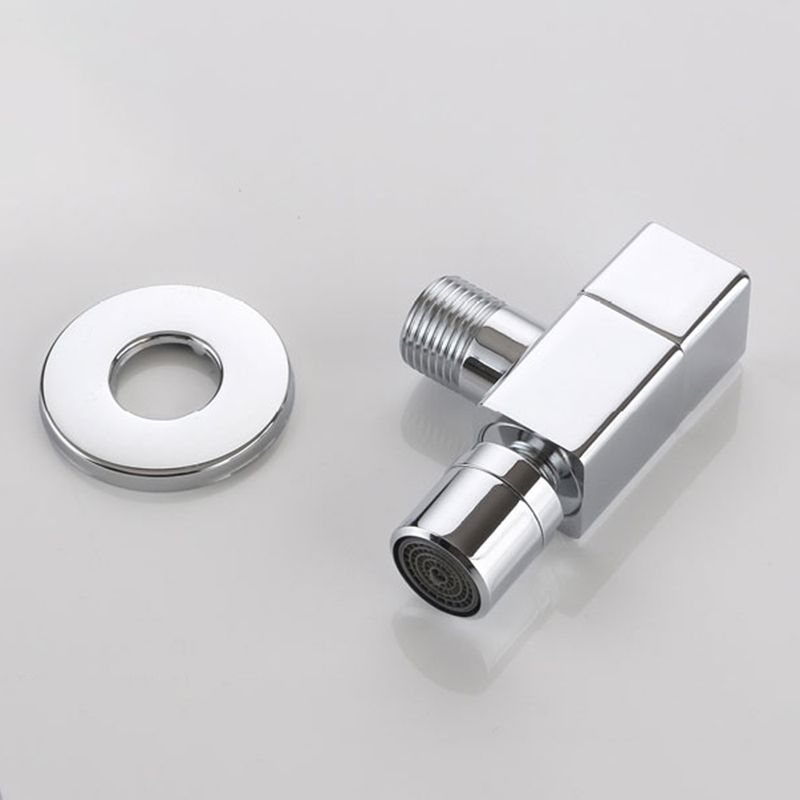 Contemporary Wall Mounted Bathroom Faucet Knob Handle Brass Faucet