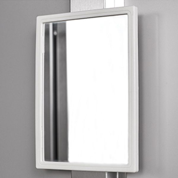 Steel Chrome Storage Cabinet Modern Cabinet with Hinged Doors