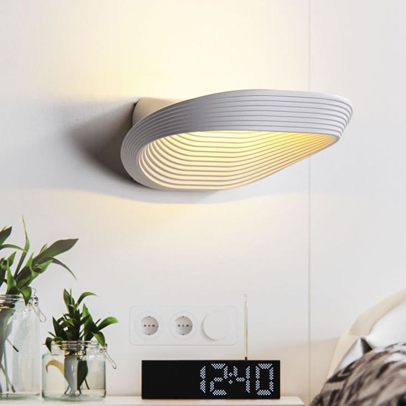 Luz de pared geométrica Splicina Minimalista 1 CABEZA CABEZA BLANCA/NEGRO LEIMINACIÓN DE MUBIERA LED DEL LED EN LA LUZ CALIENTE/BLANCA