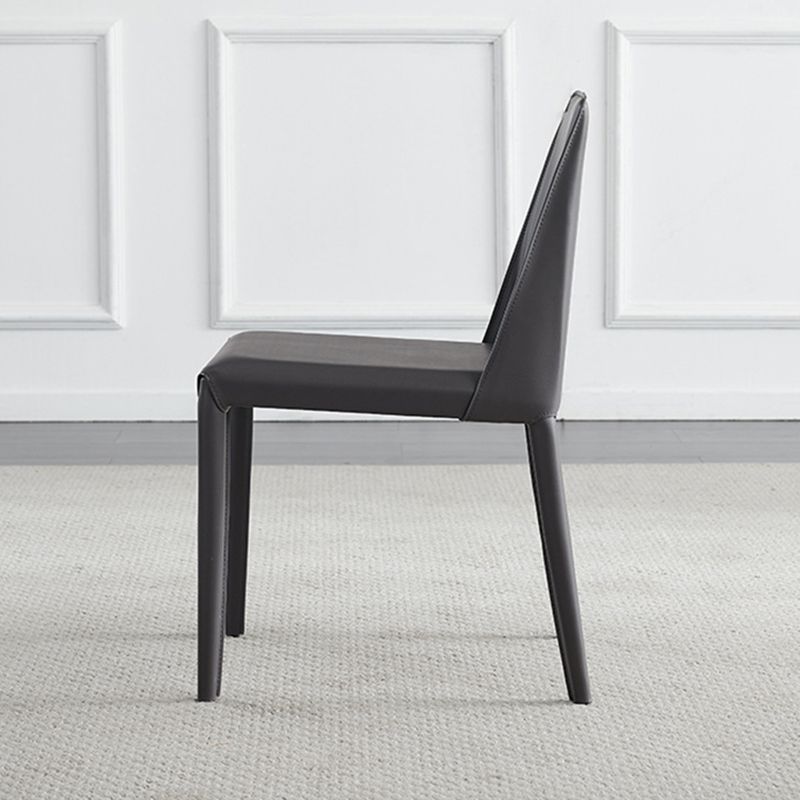 Chaises latérales de salle à manger en métal de style scandinave