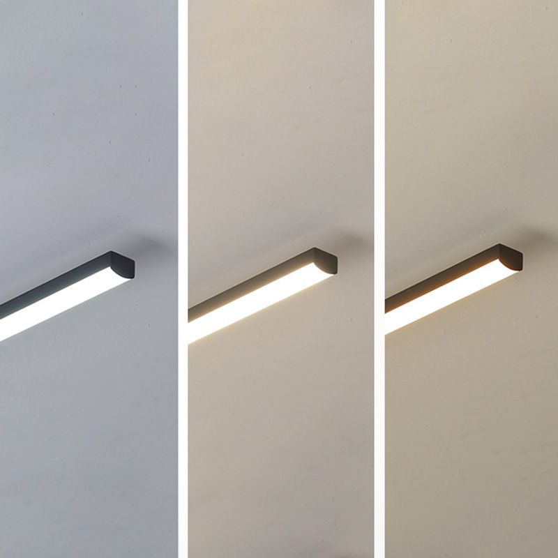 Stripvorm Eenvoudig semi-inbouw plafondspot LED-raillichtarmatuur voor woonkamer