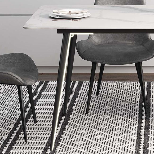 Rectangle Stone Home Furniture Industrial Style Dining Room Collection