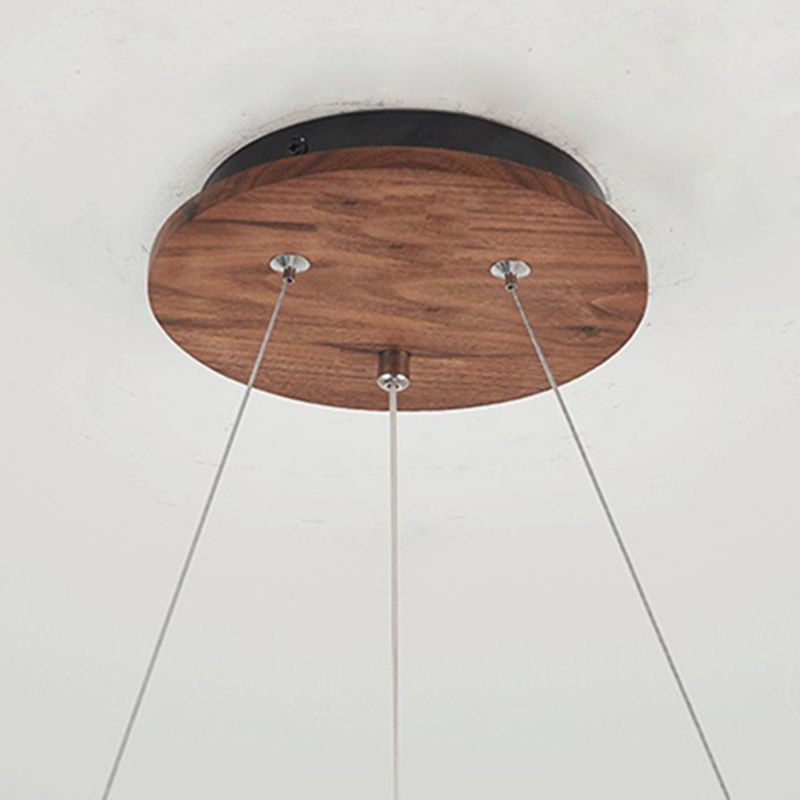 Round Chandelier Light Fixtures Modern Multi-Head Hanging Lamps with White Glass Shade