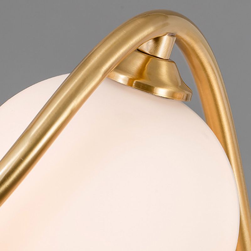 Moderne Kupfer Island Lights Multi-Head-Restaurant Hängende Lampen mit Globe Glass Shade